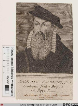 Bildnis Ambrosius Lobwasser