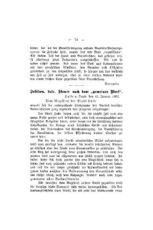 Petition, betr. Steuer nach dem "gemeinen Wert"