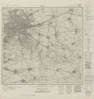 5032 (alte Nr.: 2933) Erfurt, Meßtischblatt (4 cm - Karte)