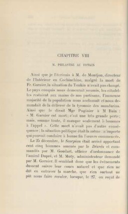 Chapitre VIII. M. Philastre au Tonkin