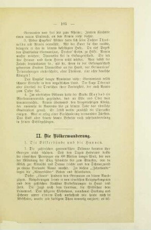 II. Die Völkerwanderung