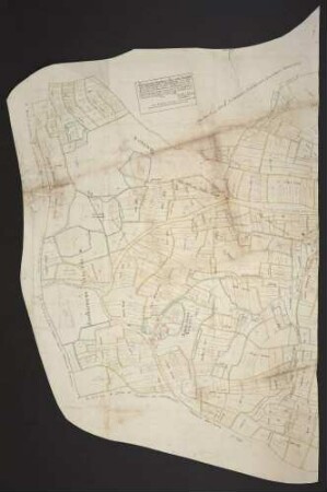 "Geometrischer Brouillons-Plan über die beede Orthe Obersteinach und Sandelsbronn, zum Amt Nitzenhausen gehörig"