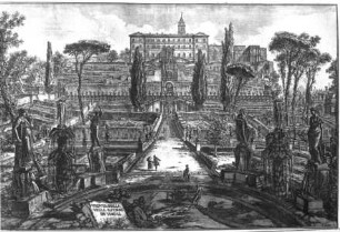 Vedute di Roma disegnate ed incise da Giambattista Piranesi architetto veneziano — Veduta della Villa Estense & Vedute der Villa d'Este
