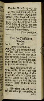 Von der Christlichen Kirchen.