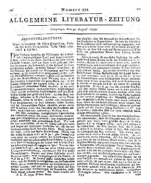 Scherer, Johann Andreas: Johann Andreas Scherer über das Einathmen der Lebensluft in langwierigen Brustentzündungen. - Wien : Stahel, 1793