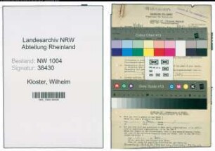 Entnazifizierung Wilhelm Kloster , geb. 20.10.1885 (Pfarrer)