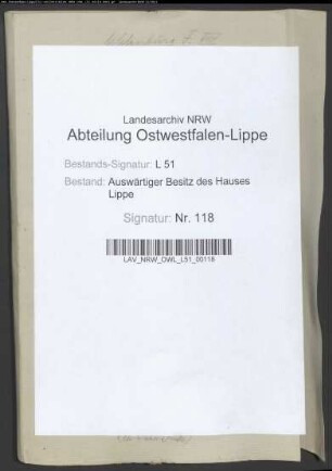 Rechnungen der Ulenburg