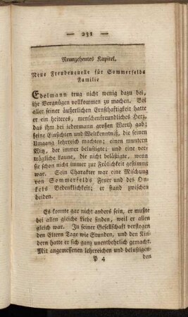 Neunzehentes Kapitel. Neue Freudenquelle für Sommerfelds Familie.