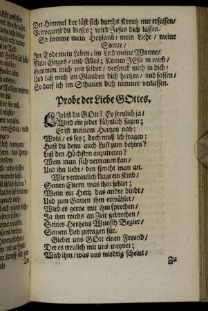 Probe der Liebe GOttes