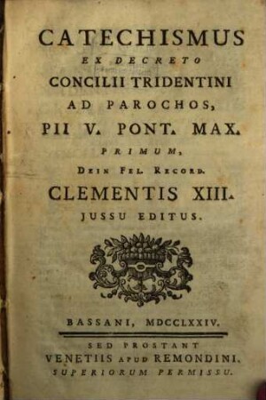 Catechismus Romanus ex Decreto Concilii Tridentini