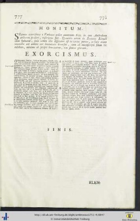 Exorcismus.