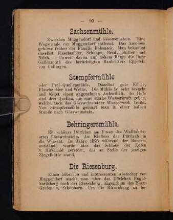 Behringersmühle.
