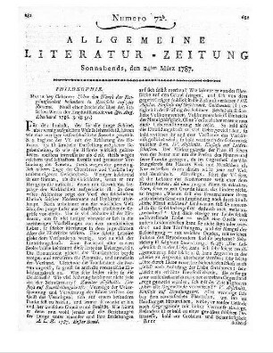 Taschenbuch für Jünglinge die sich dem Studieren weihen wollen. Auf das Jahr 1786. Bremen: Förster 1786