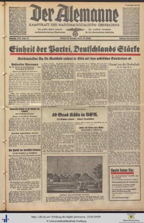 25./26.01.1936 (Samstag/Sonntag-Ausgabe)