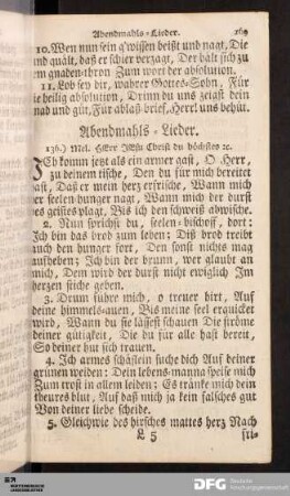 Abendmahls-Lieder.