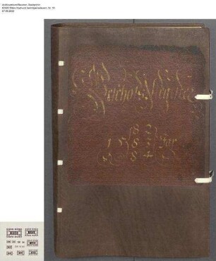Geschosssteuerlisten 1582 bis 1584