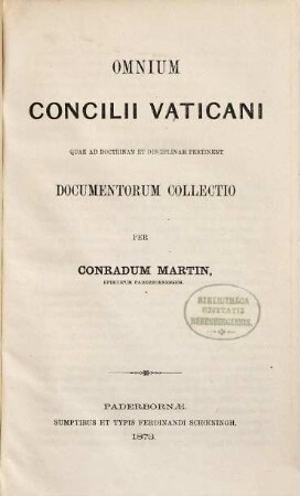 Omnium Concilii Vaticani quae ad doctrinam et disciplinam pertinent documentorum collectio