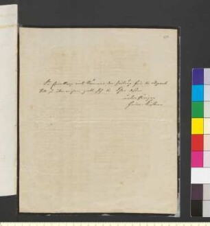 Brief von Küstner, Felix Ferdinand Heinrich an Goethe, Johann Wolfgang von