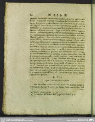 § VIII. Consult. Balthasari opinio reiicitur