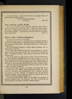 Heftige englische Vorstöße zurückgeschlagen.