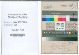 Entnazifizierung Karl Bender , geb. 08.08.1909 (Stadtinspektor)