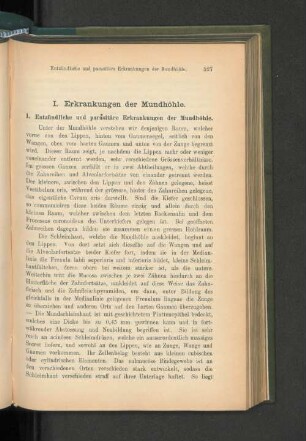 I. Erkrankungen der Mundhöhle.