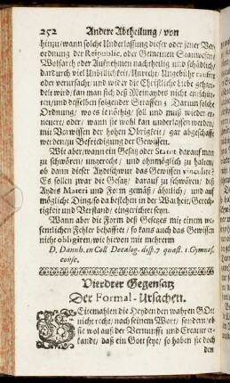 Vierdter Gegensatz Der Formal-Ursachen.