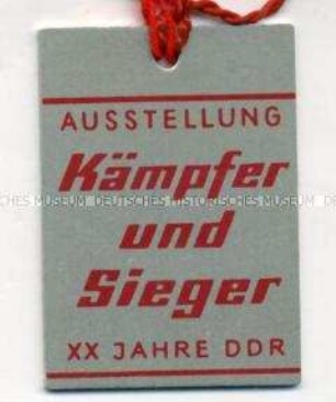 Ausstellung "Kämpfer und Sieger. 20 Jahre DDR", Berlin