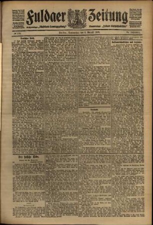 Ausgabe vom Donnerstag, den 06. August 1908.