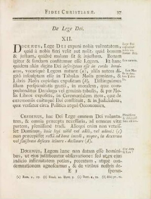 De Lege Dei. XII.