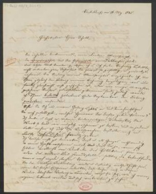Brief an B. Schott's Söhne : 26.08.1845
