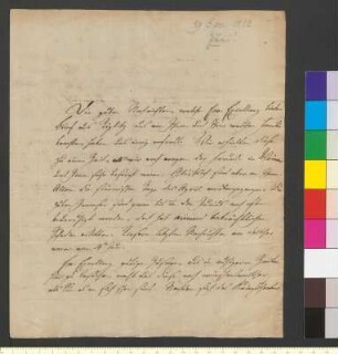 Brief von Seebeck, Thomas Johann an Goethe, Johann Wolfgang von