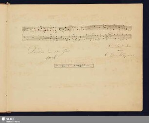 Höpner, Christian Gottlob; 1856 [Noten- und Texteintrag]