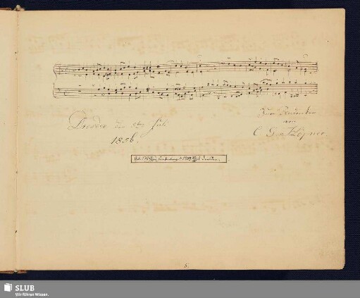 Höpner, Christian Gottlob; 1856 [Noten- und Texteintrag]