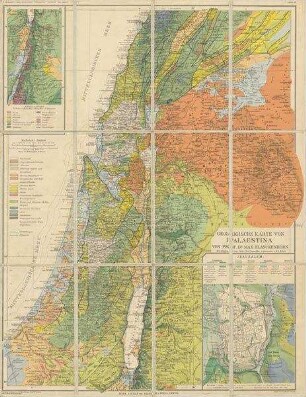 Geologische Karte von Palaestina