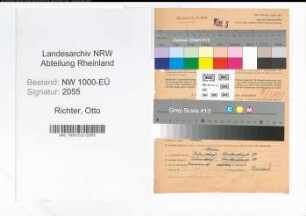 Entnazifizierung Otto Richter, geb. 25.10.1902 (Angestellter)