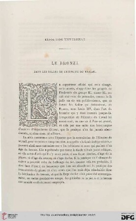 23: Le bronze dans les salles de l'Histoire du travail : Exposition Universelle