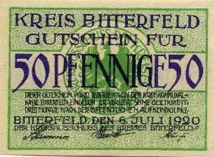 Gutschein - 50 Pfennig