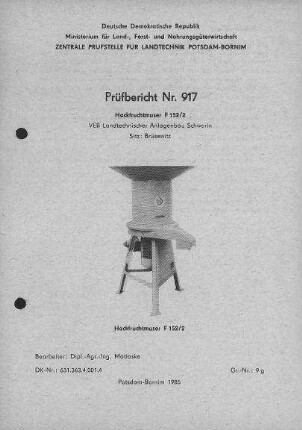 Hackfruchtmuser F 152/2