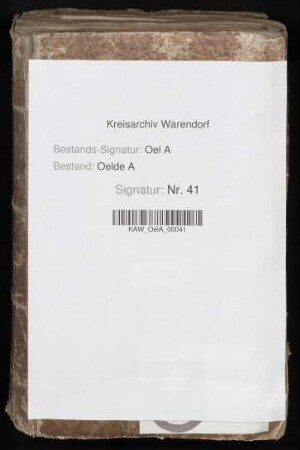 Oelder Kirchspielrechnungen