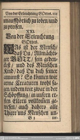 Von der Erleuchtung Gottes