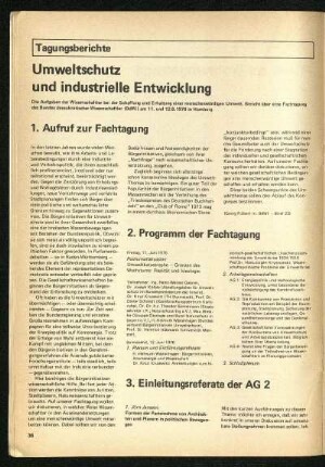 Tagungsberichte