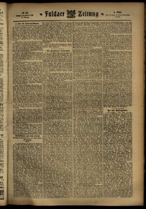 Vierte Ausgabe vom Samstag, den 10. Februar 1912.