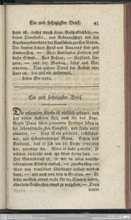 Ein und sechszigster Brief