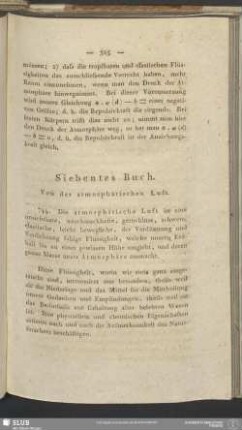 Siebentes Buch. Von der atmosphärischen Luft