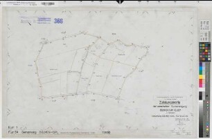 Dülmen, Kspl.(Dülmen), Vereinfachte Flurbereinigung Dernekamp, Zuteilungskarte 1 Flur 54