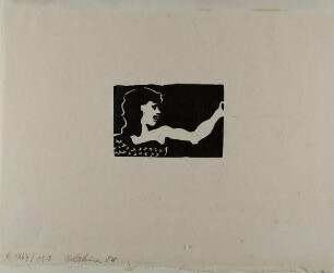 Titelvignette (Frauenbüste mit erhobenem linken Arm)