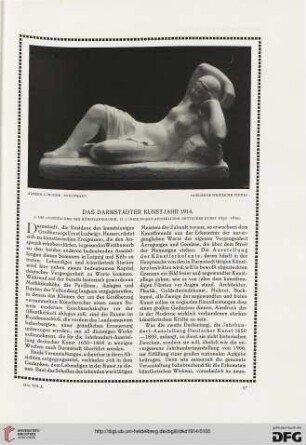Das Darmstädter Kunstjahr 1914