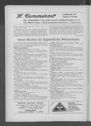 Neue Bücher für Eppendorfs Bücherhalle