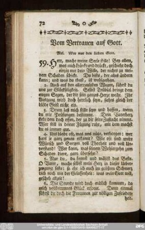 Vom Vertrauen auf Gott.